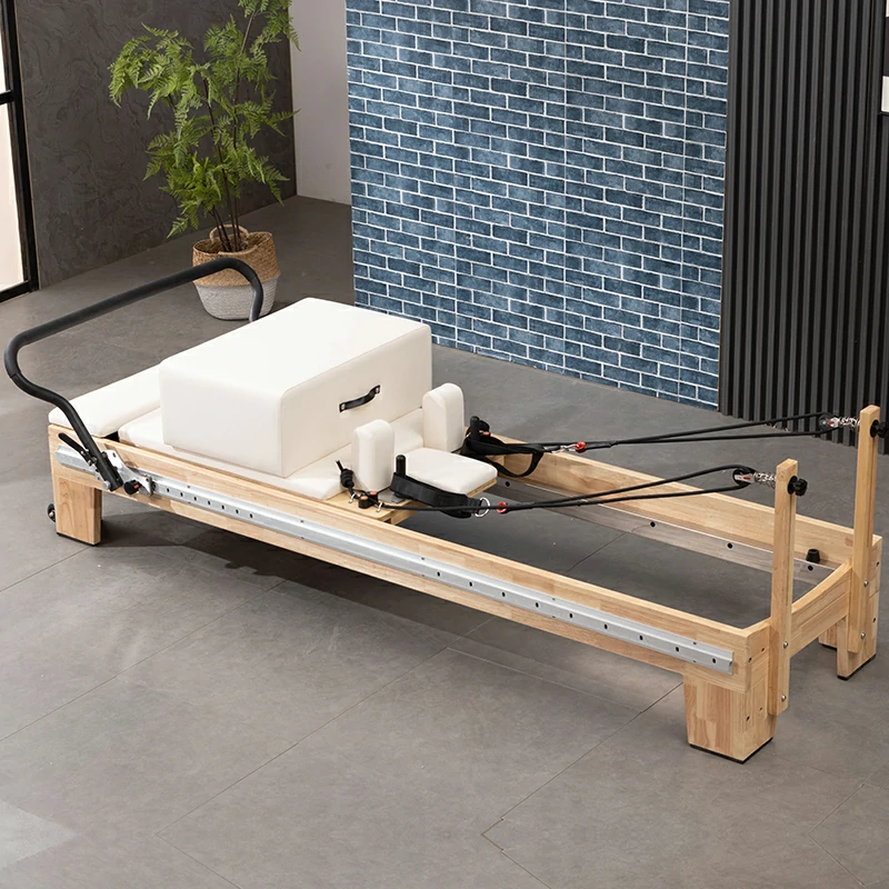 White Reformer Pilates Machine