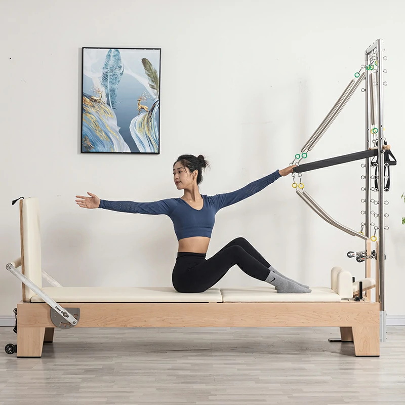 Maple Pilates Reformer with Tower