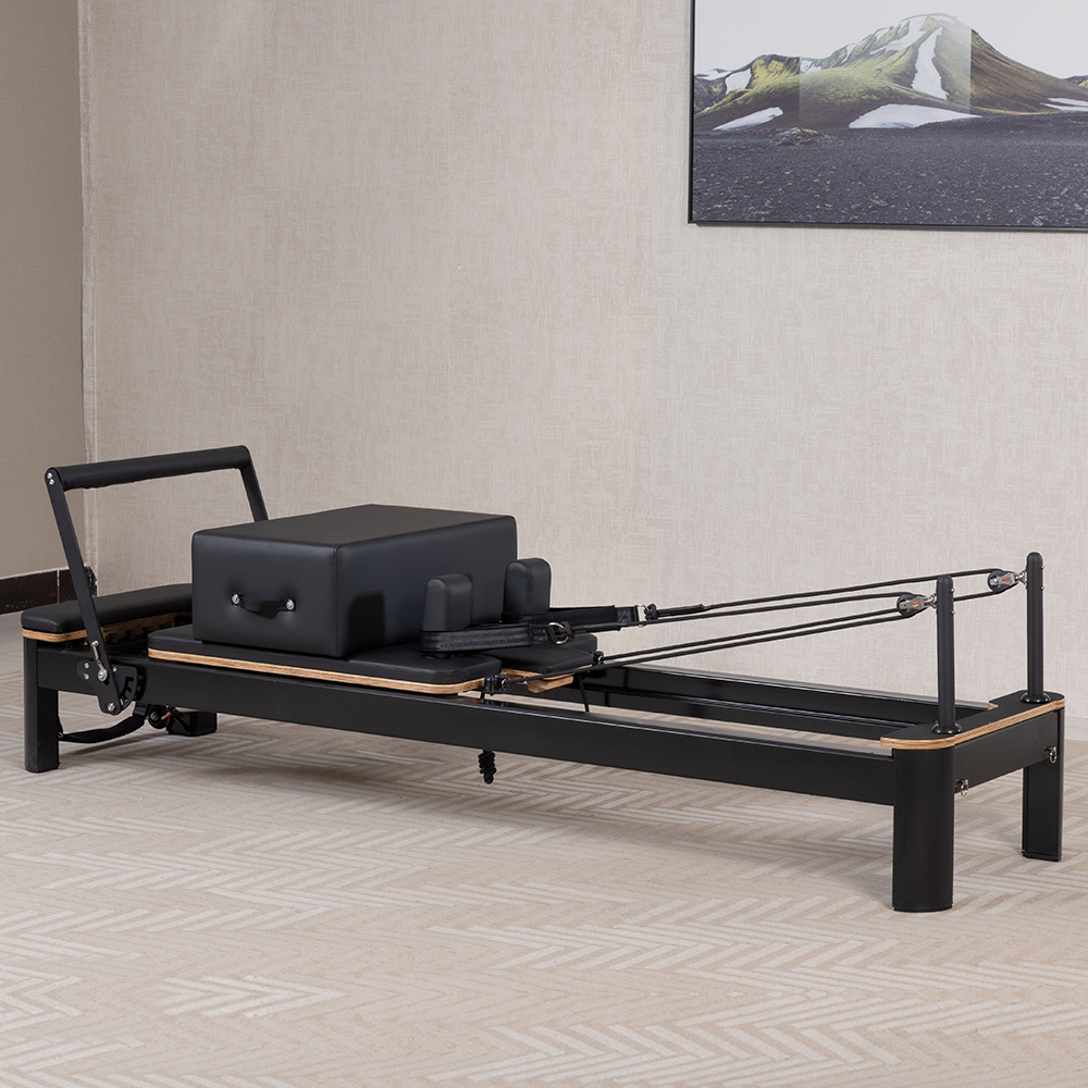 Half Trapeze Tower Black Aluminum Pilates Reformer