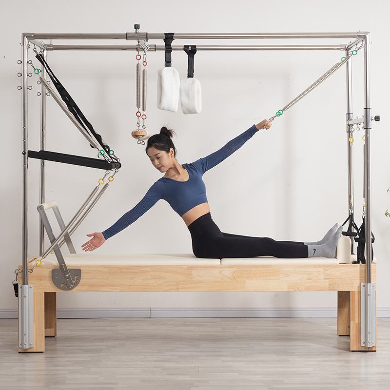 Oak Flat Bed Pilates Equipment