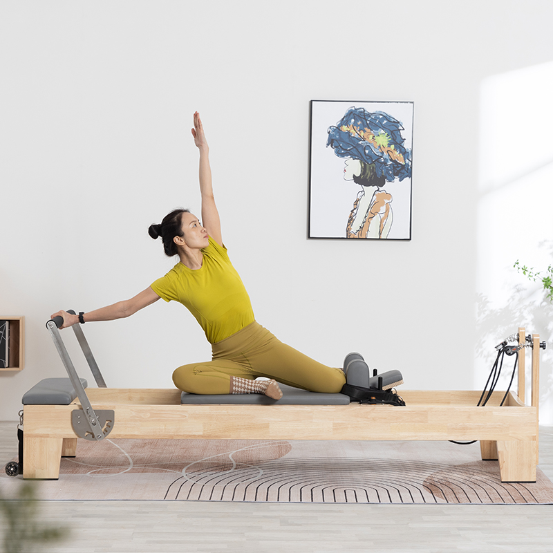 Oak Wide Foot Pilates Reformer