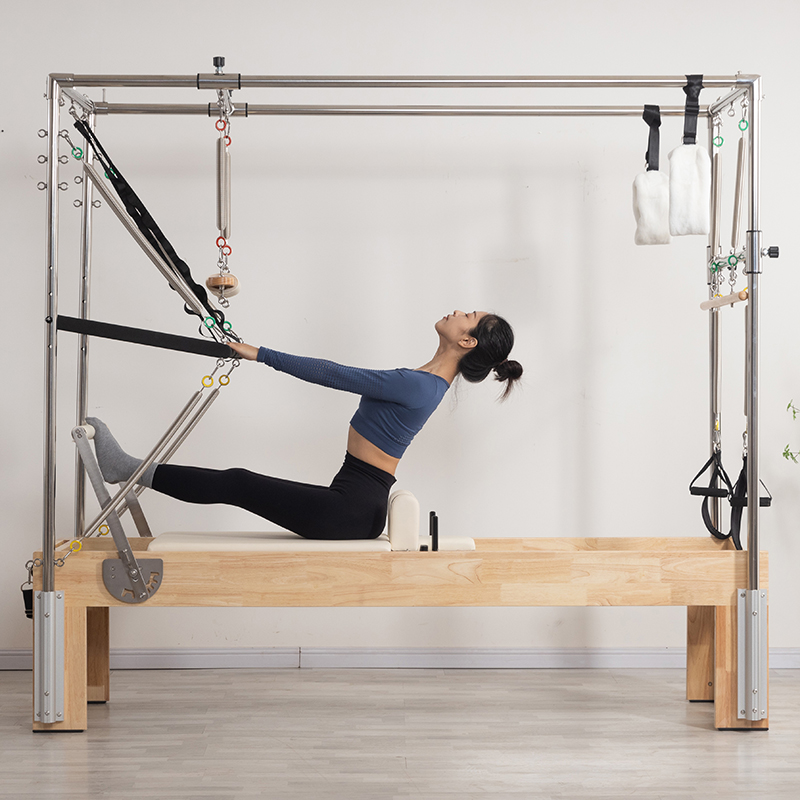 Oak Flat Bed Pilates Equipment